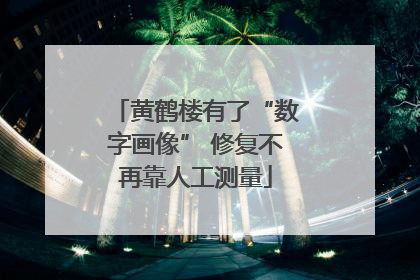 黄鹤楼有了“数字画像” 修复不再靠人工测量