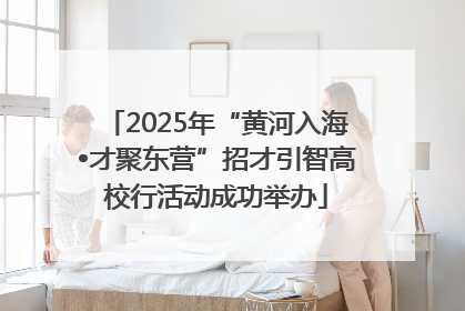 2025年“黄河入海•才聚东营”招才引智高校行活动成功举办
