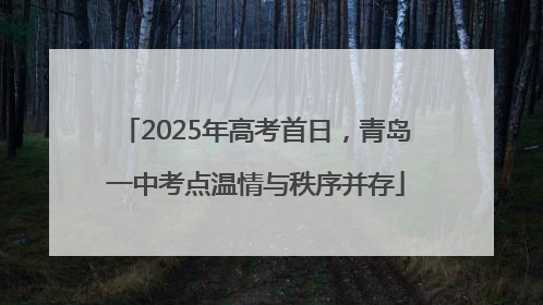 2025年高考首日，青岛一中考点温情与秩序并存