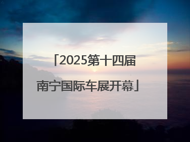 2025第十四届南宁国际车展开幕