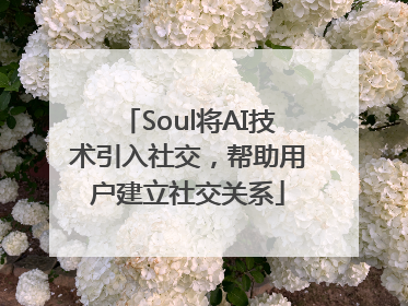 Soul将AI技术引入社交，帮助用户建立社交关系